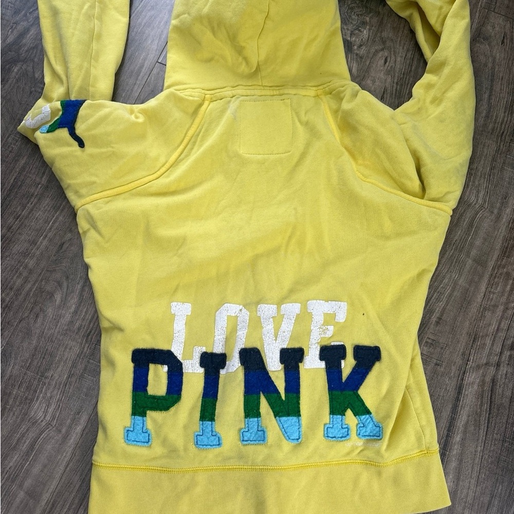 PINK Victoria's Secret Yellow Hoodie